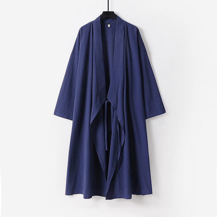 Buddha Stones Traje de ceremonia kimono con cordones, túnica larga taoísta de manga larga para hombre, Wudang Fall, 2 piezas - image 13