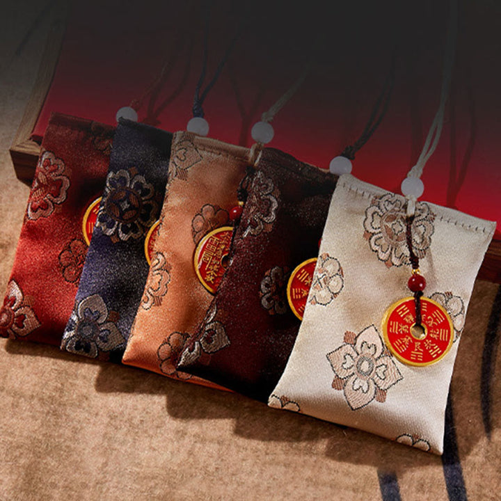 Decoración colgante con bordado jacquard de Buddha Stones, montaña, fantasmas, dinero, bendición - image 6