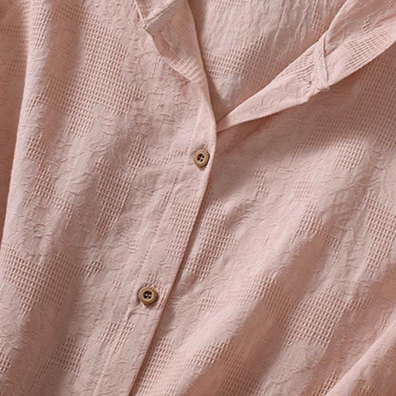 Sudadera con capucha de algodón de manga larga para mujer con diseño de jacquard y botones en otoño con Buddha Stones - image 12