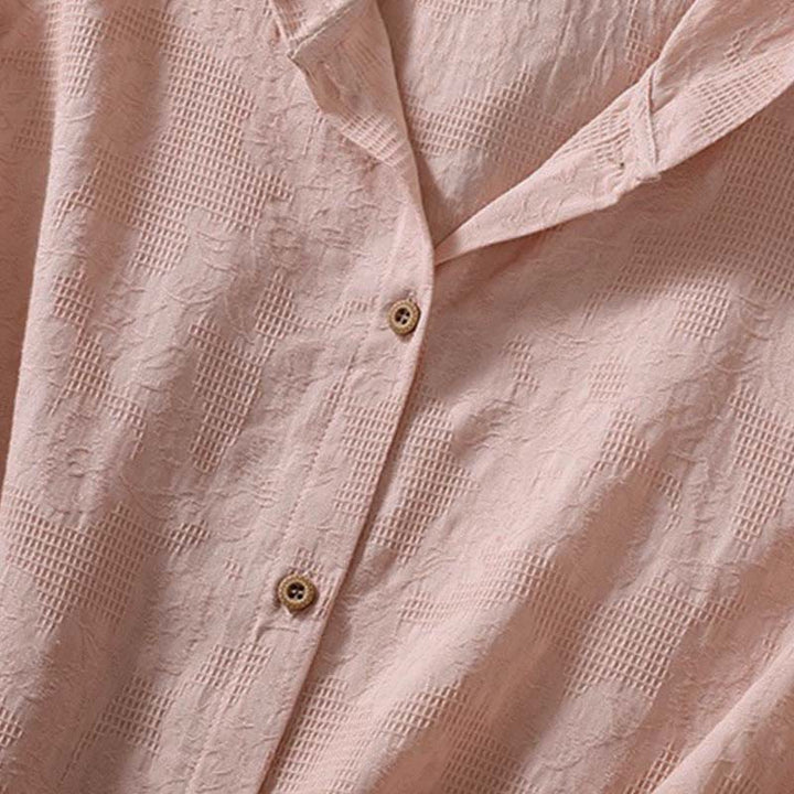 Sudadera con capucha de algodón de manga larga para mujer con diseño de jacquard y botones en otoño con Buddha Stones - image 12