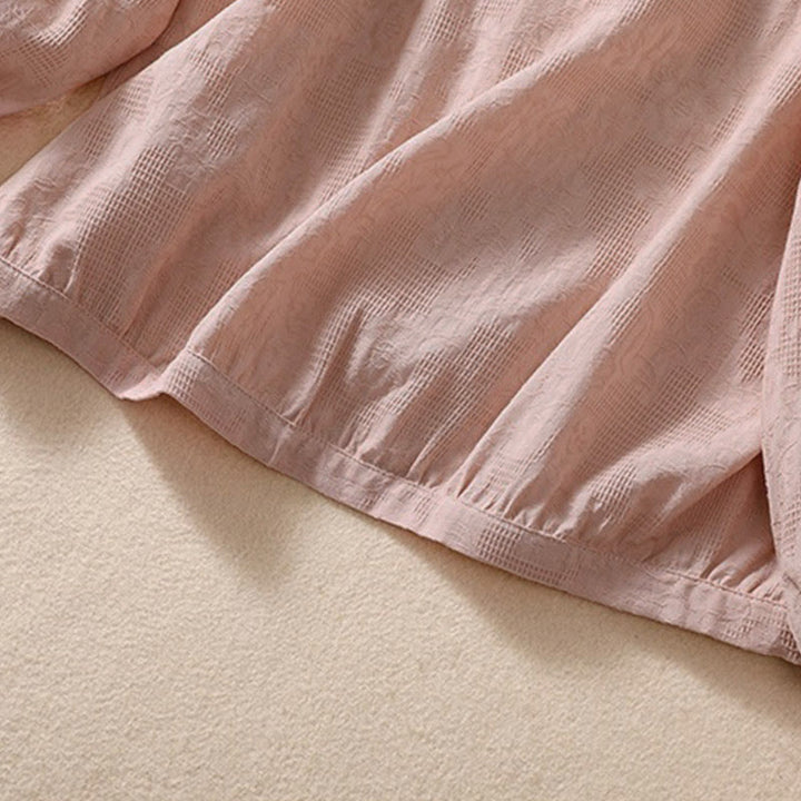 Sudadera con capucha de manga larga para mujer con diseño de jacquard y botones, con estampado de Buddha Stones. - image 15