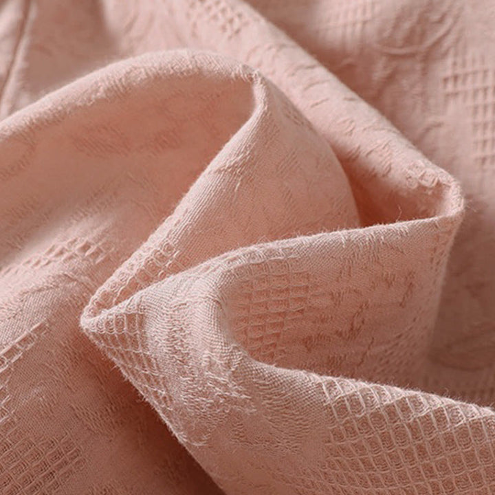 Sudadera con capucha de manga larga para mujer con diseño de jacquard y botones, con estampado de Buddha Stones. - image 17