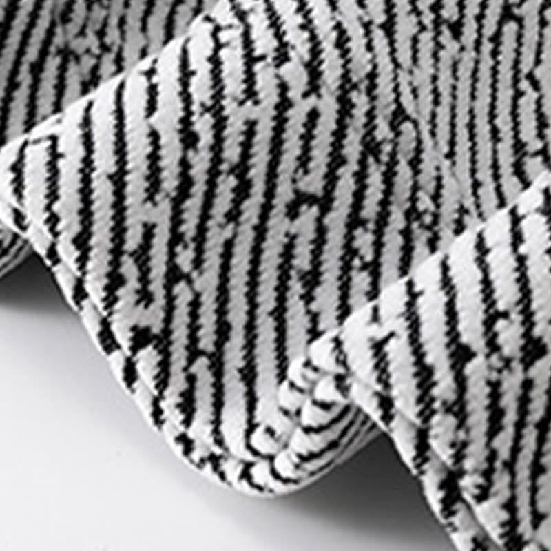 Sudadera con cuello redondo y botones a rayas para hombre con estampado de Buddha Stones Fall - image 14