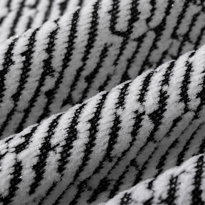 Sudadera con cuello redondo y botones a rayas para hombre con estampado de Buddha Stones Fall - image 15