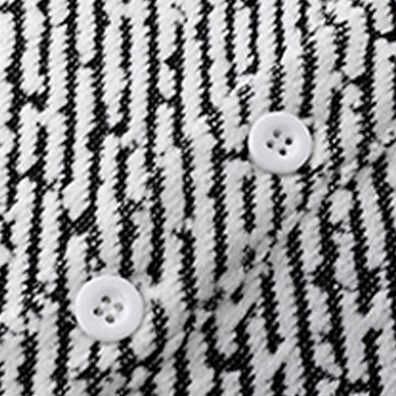 Sudadera con cuello redondo y botones a rayas para hombre con estampado de Buddha Stones Fall - image 13