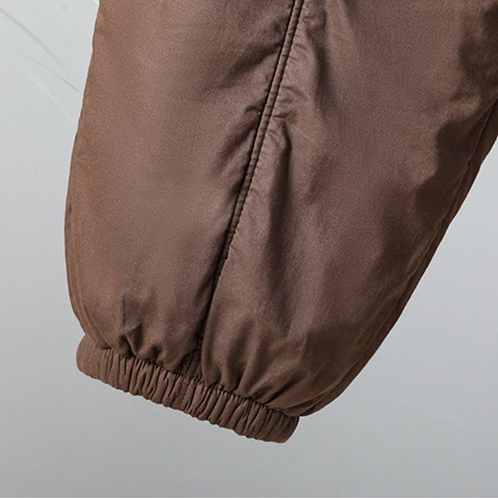 Pantalones harén de algodón térmicos con cintura elástica de invierno para mujer, de Buddha Stones, con bolsillos, de largo 7-8 - image 7