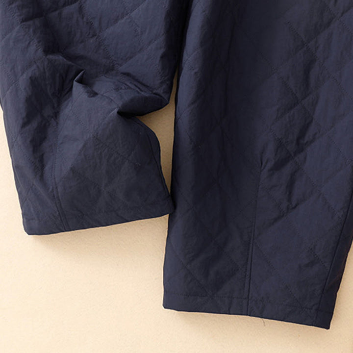 Pantalones térmicos de algodón con cordón ajustable y cintura elástica para mujer, con bolsillos con cremallera, Buddha Stones Winter Lines - image 5