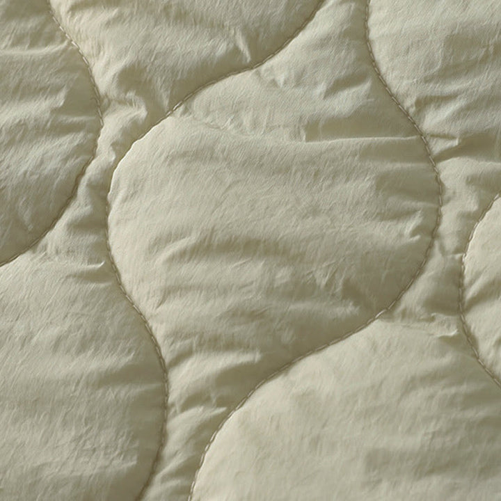 Pantalones térmicos de algodón a cuadros con diseño de líneas curvas de Buddha Stones para mujer, cintura elástica, cordón ajustable y bolsillos. - image 13