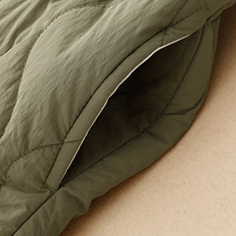 Pantalones térmicos de algodón con cordón y cintura elástica para mujer, con líneas curvas de Buddha Stones, de invierno, con bolsillos - image 5