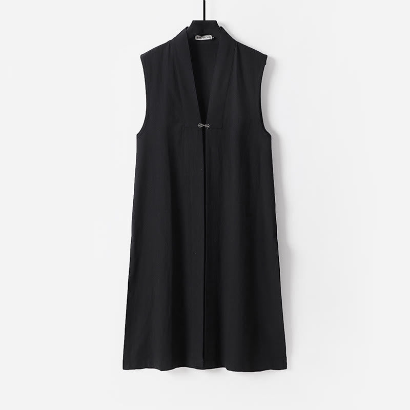 Traje de kimono sin mangas con diseño de Buddha Stones, 2 piezas, para ceremonia de Tai Chi Wudang, color sólido, de manga larga, para hombre - image 19