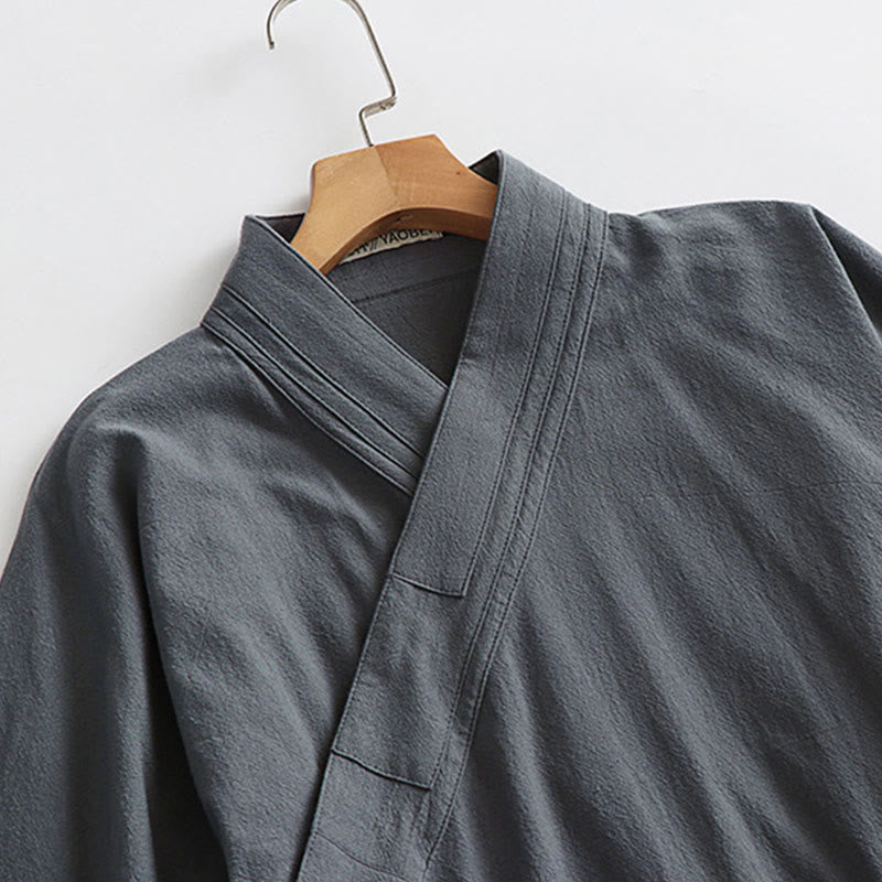 Túnica taoísta de manga larga y ancha para hombre con Buddha Stones y ceremonia tradicional de Tai Chi de Wudang - image 5