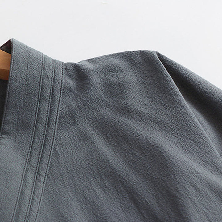 Túnica taoísta de manga larga y ancha para hombre con Buddha Stones y ceremonia tradicional de Tai Chi de Wudang - image 6