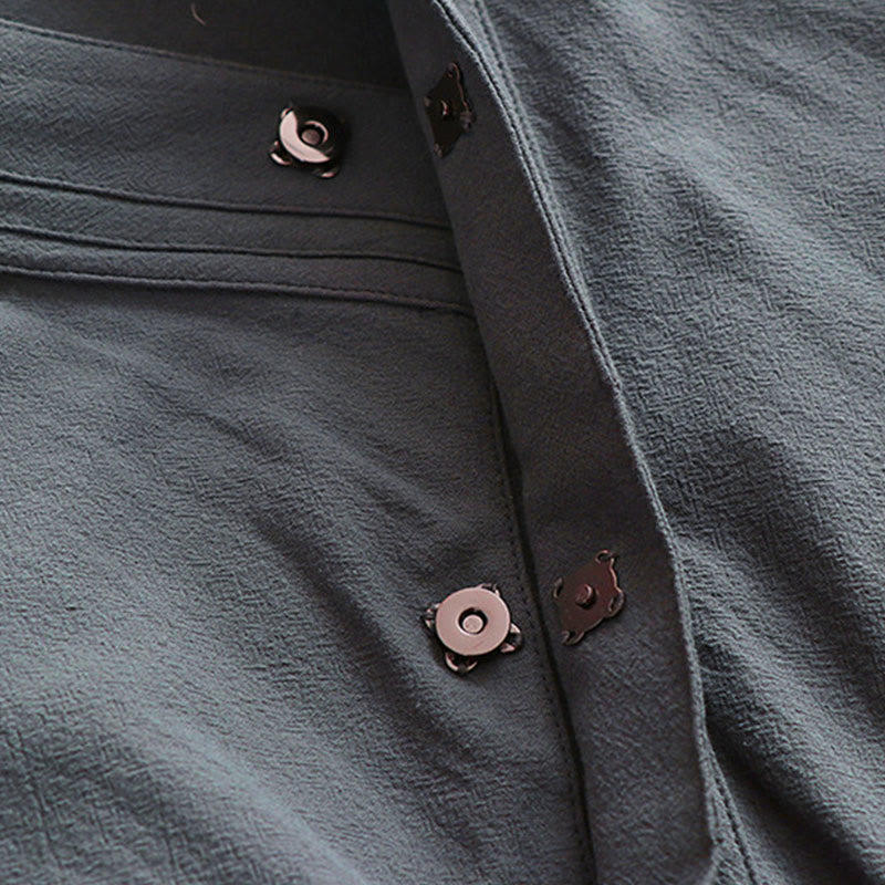 Túnica larga taoísta para hombre con mangas tres cuartos y ceremonia tradicional de Tai Chi de Wudang con Buddha Stones - image 7