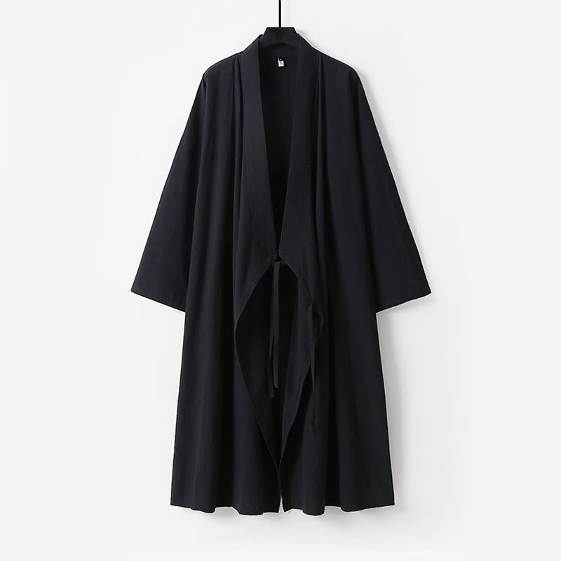 Túnica taoísta de manga larga para hombre con Buddha Stones, ceremonia tradicional de artes marciales de Tai Chi de Wudang - Negro - US/UK/AU54, EU64 (9XL) - image 14