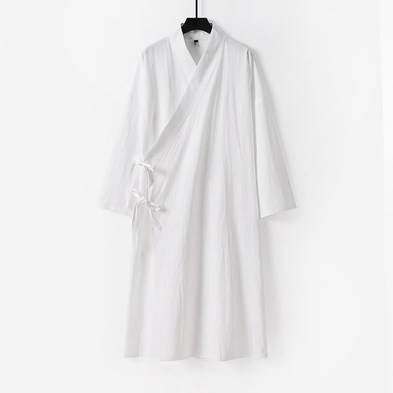 Túnica taoísta de manga larga para hombre con Buddha Stones, ceremonia tradicional de artes marciales de Tai Chi de Wudang - Blanco - US/UK/AU54, EU64 (9XL) - image 0