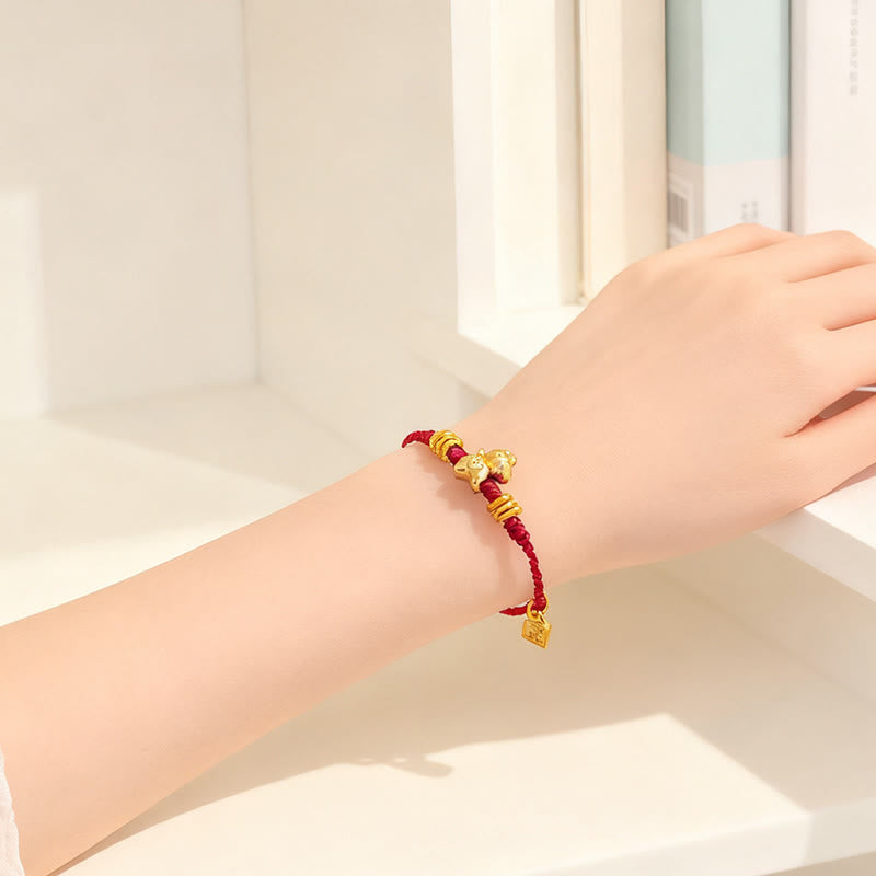 Pulsera ajustable de hilo trenzado con Buddha Stones, Año del Caballo, Éxito y Fuerza - image 3