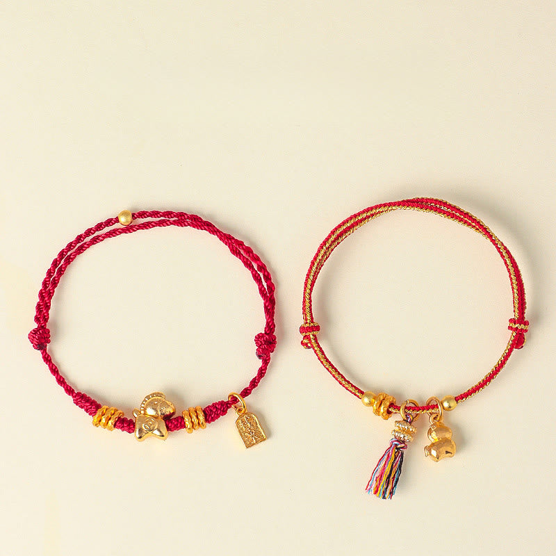 Pulsera ajustable de hilo trenzado con Buddha Stones, Año del Caballo, Éxito y Fuerza - image 11