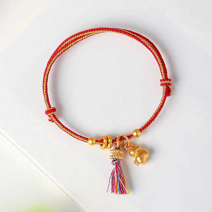 Pulsera ajustable de hilo trenzado con Buddha Stones, Año del Caballo, Éxito y Fuerza - image 8