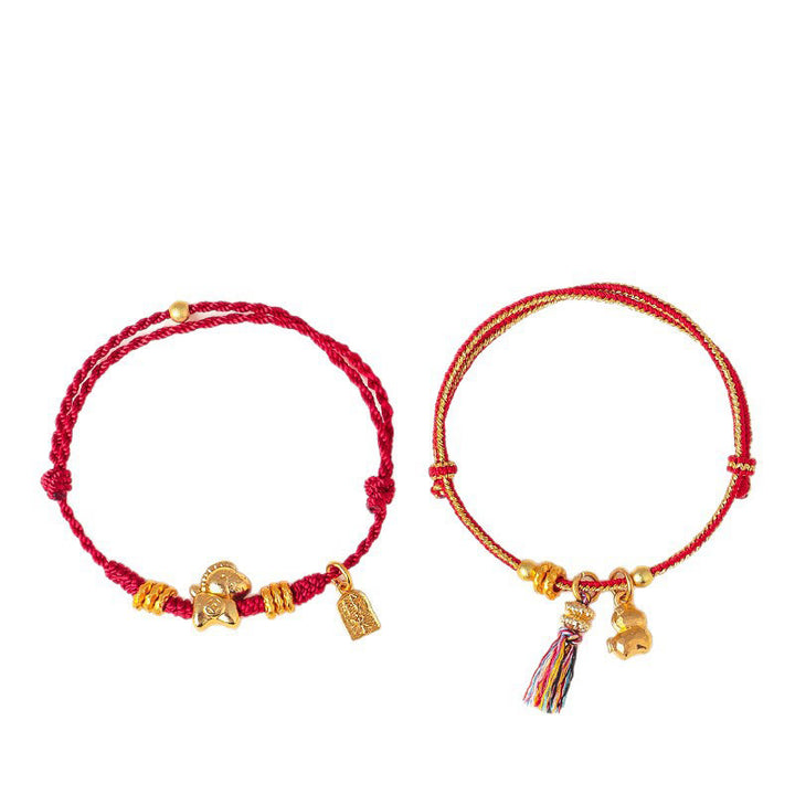 Pulsera ajustable de hilo trenzado con Buddha Stones, Año del Caballo, Éxito y Fuerza - image 12
