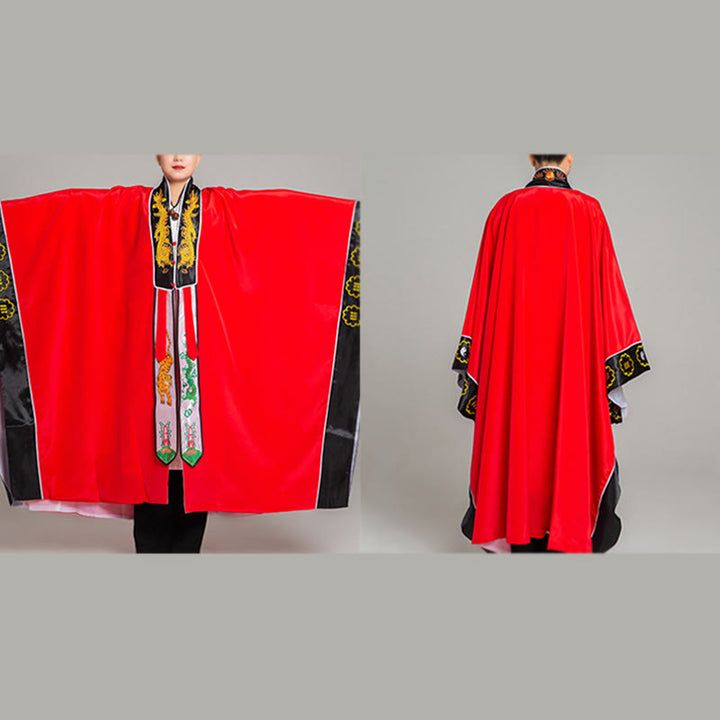 Kimono taoísta unisex de manga larga y ancha con bordado de dragón y tigre de Wudang y Buddha Stones para ceremonia de Qigong - image 5