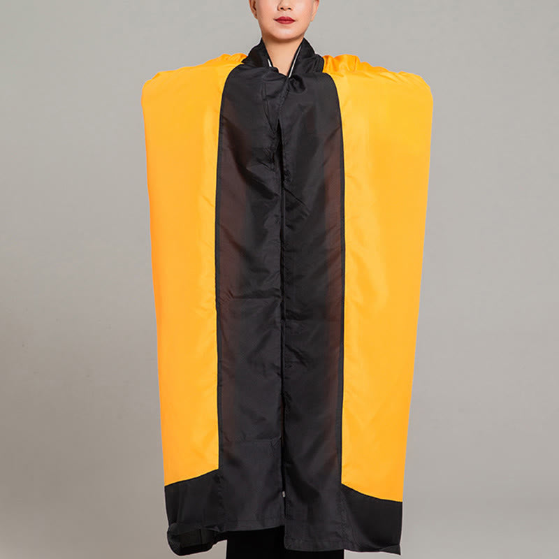 Kimono taoísta unisex de manga larga y ancha con Buddha Stones Wudang, color liso, para ceremonia de Qigong y Tai Chi - image 3