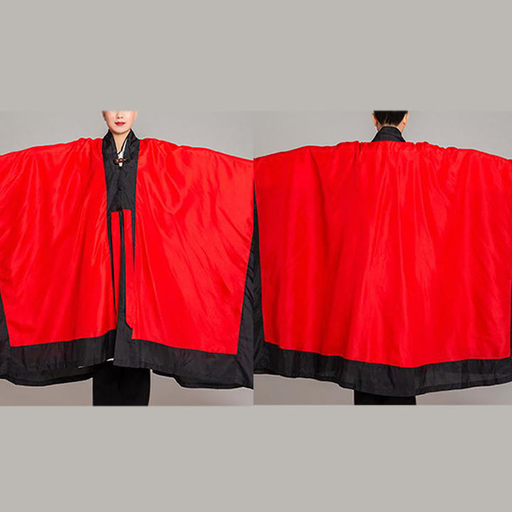Kimono taoísta unisex de manga larga y ancha con Buddha Stones Wudang, color liso, para ceremonia de Qigong y Tai Chi - image 15