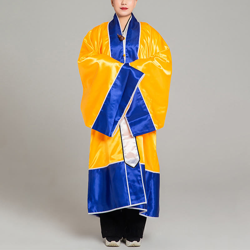 Kimono unisex taoísta de manga larga y ancha con bordado de grulla Wudang y Buddha Stones para ceremonia de Qigong y Tai Chi - image 10