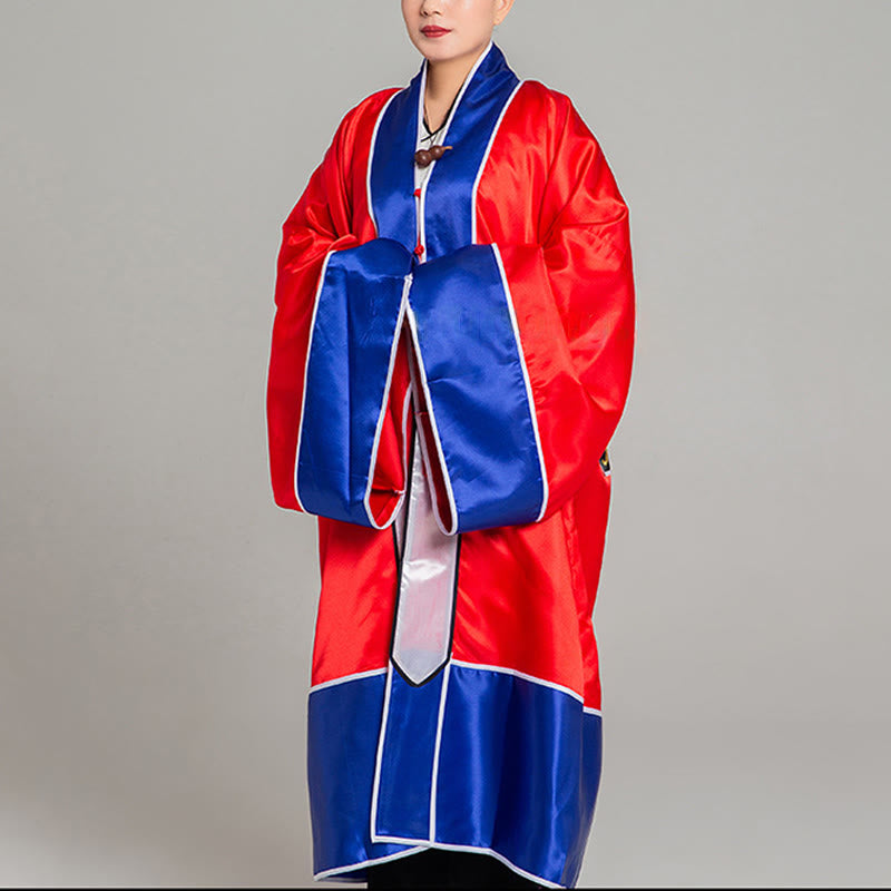Kimono unisex taoísta de manga larga y ancha con bordado de grulla Wudang y Buddha Stones para ceremonia de Qigong y Tai Chi - image 4