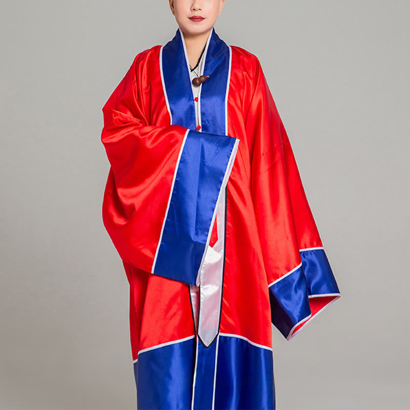 Kimono unisex taoísta de manga larga y ancha con bordado de grulla Wudang y Buddha Stones para ceremonia de Qigong y Tai Chi - Rojo - 2XL- APTO PARA US./ UK/AU/ EU- XL - image 1