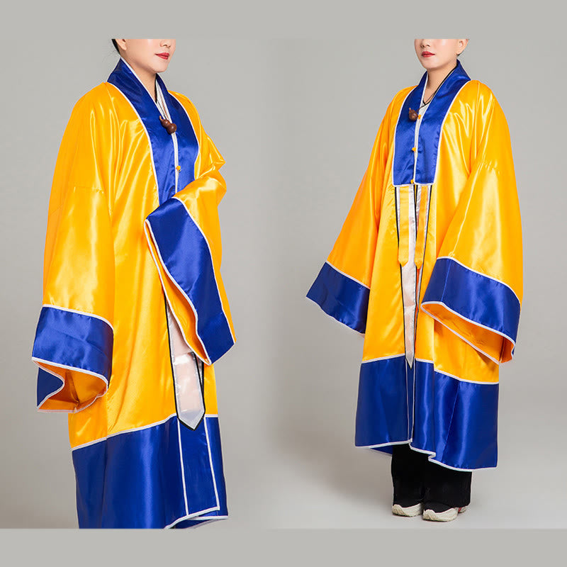 Kimono unisex taoísta de manga larga y ancha con bordado de grulla Wudang y Buddha Stones para ceremonia de Qigong y Tai Chi - image 8