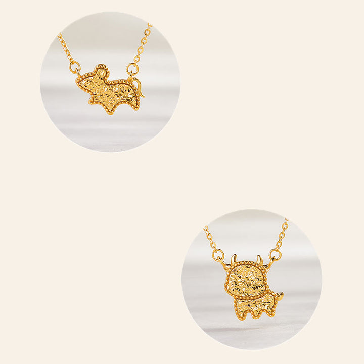 Collar con colgante de cadena con diseño de moneda de plata de ley 925 con Buddha Stones, año del Caballo, zodiaco chino - image 33