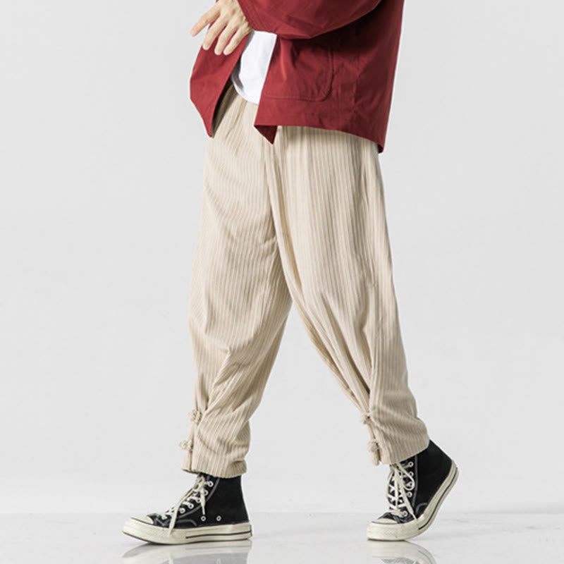 Pantalones rectos de algodón con botones y bolsillos para hombre, diseño de Buddha Stones, otoño e invierno. - image 17