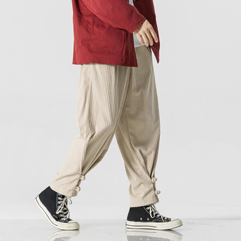 Pantalones rectos de algodón con botones y bolsillos para hombre, diseño de Buddha Stones, otoño e invierno. - image 20