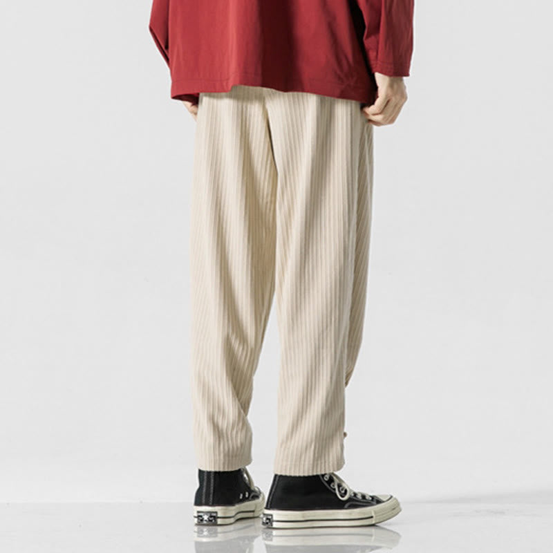 Pantalones rectos de algodón con botones y bolsillos para hombre, diseño de Buddha Stones, otoño e invierno. - image 19