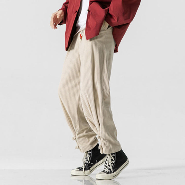 Pantalones rectos de algodón con botones y bolsillos para hombre, diseño de Buddha Stones, otoño e invierno. - image 21