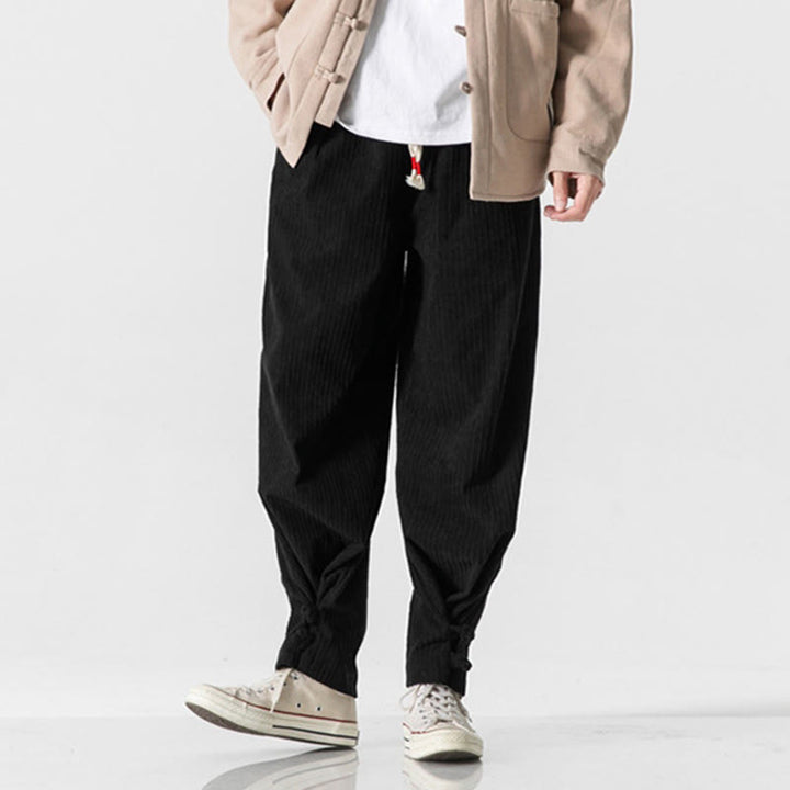 Pantalones rectos de algodón con botones y bolsillos para hombre, diseño de Buddha Stones, otoño e invierno. - image 29