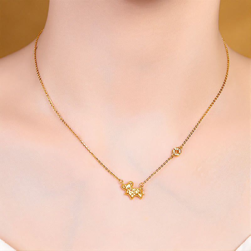 Collar con colgante de cadena con diseño de moneda de plata de ley 925 con Buddha Stones, año del Caballo, zodiaco chino - image 12