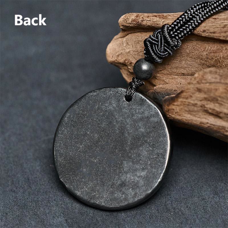Collar con colgante de protección Bagua Yin Yang con auténtica piedra de shungita de Buddha Stones - image 9