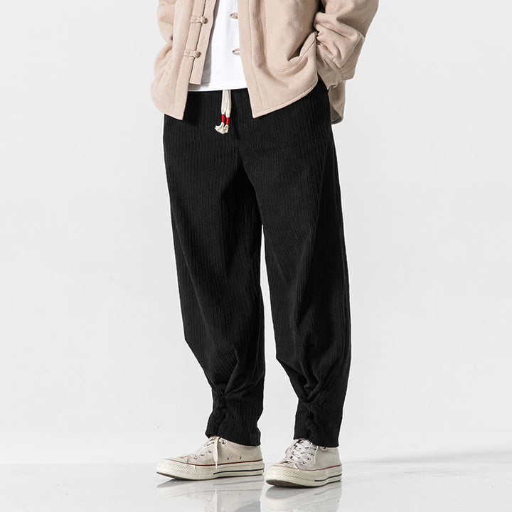 Pantalones rectos de algodón con botones y bolsillos para hombre, diseño de Buddha Stones, otoño e invierno. - image 28