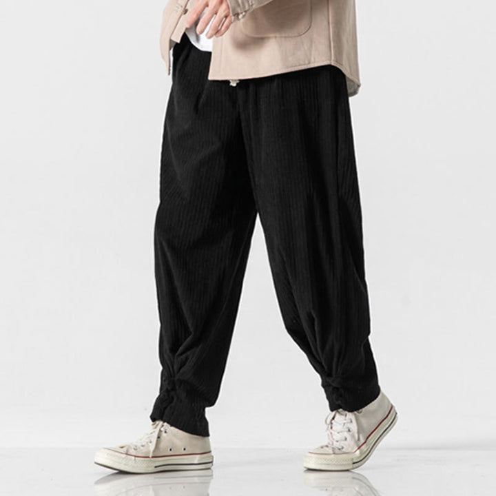 Pantalones rectos de algodón con botones y bolsillos para hombre, diseño de Buddha Stones, otoño e invierno. - image 27