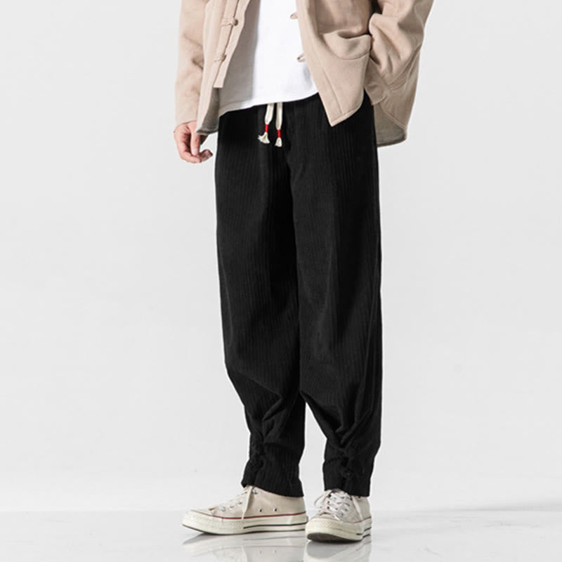 Pantalones rectos de algodón con botones y bolsillos para hombre, diseño de Buddha Stones, otoño e invierno. - image 24