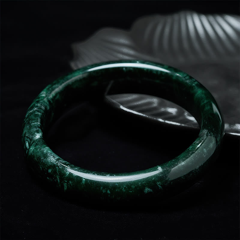 Brazalete protector de jade negro y verde Nanyang con Buddha Stones - image 2