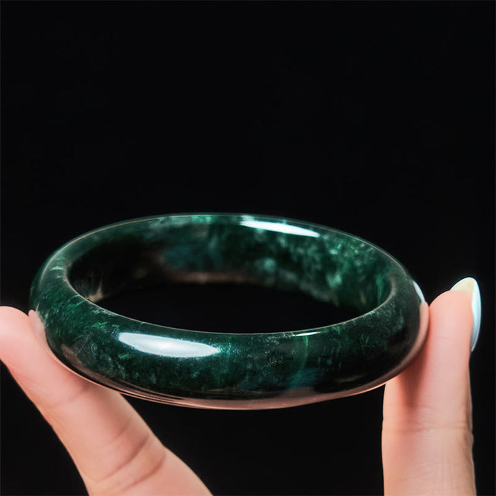 Brazalete protector de jade negro y verde Nanyang con Buddha Stones - image 3