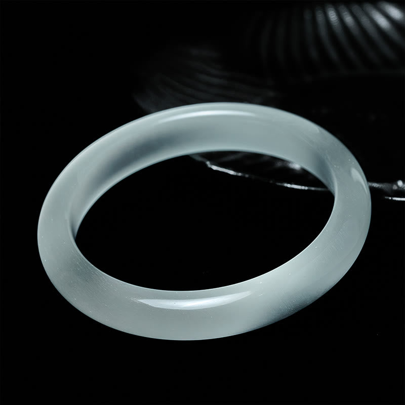 Brazalete espiritual de la abundancia con ojo de gato blanco y Buddha Stones - image 1