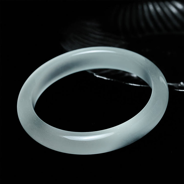 Brazalete espiritual de la abundancia con ojo de gato blanco y Buddha Stones - image 1