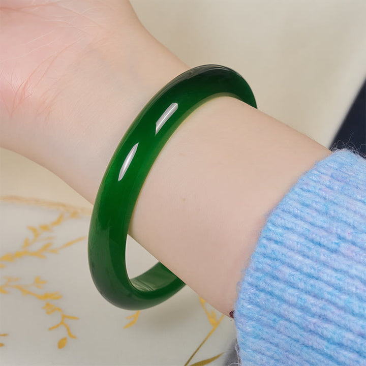 Pulsera fina con Buddha Stones y ojo de gato verde que alivia el estrés y la riqueza. - image 4