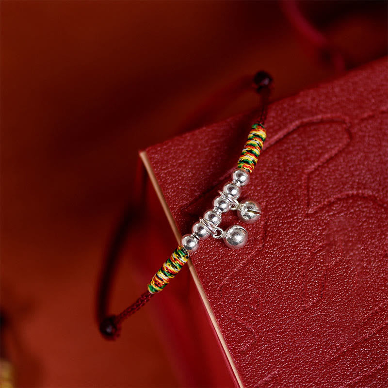 Collar ajustable con campana plateada y Buddha Stones, con cuerda roja y negra para gatos y perros pequeños. - image 12