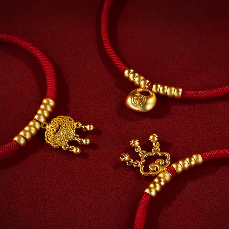 Collar ajustable con cuentas de hilo rojo de Buddha Stones para gatos y perros pequeños - image 11