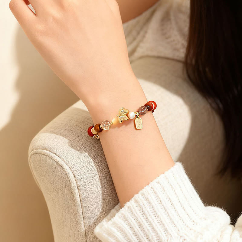 Buddha Stones de ojo de tigre, obsidiana de hielo y perla, Año del Caballo, suerte y prosperidad. - image 20