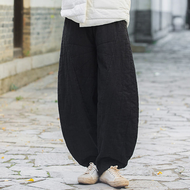 Pantalones de algodón gruesos Buddha Stones para mujer, tallas 7-8, con bolsillos - image 12